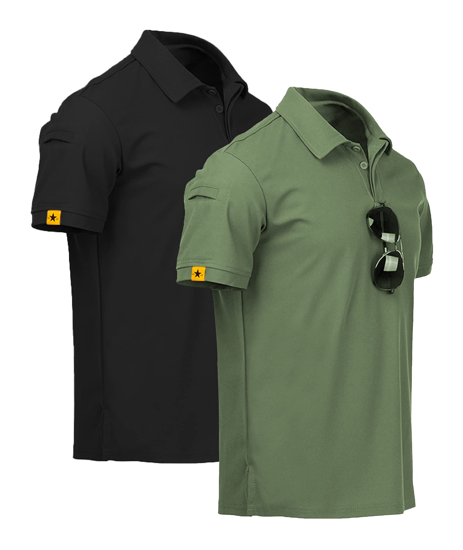 Camisas Polo Masculinas Zity, Pacote Com 2, Manga Curta Para Esportes De Golfe