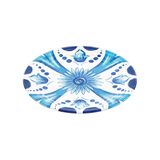 Prato De Sobremesa Guzzini Em Melamina 21,5cm Azul 28191252