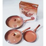 Super Conjunto Frigideiras Cerâmica Titanium 5 Peças
