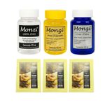 Kit Completo 3 Monzi 125ml Limpa Chapeados Prata Ouro + 3