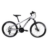 Bicicleta Aro 24 Rino Everest Freio Disco 21v Câmbio Shimano - Branco - 13