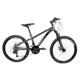 Bicicleta Aro 24 Rino Everest Freio Disco 21v Câmbio Shimano - Grafite - 13