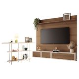 Home Suspenso Max Castanho Off White E Aparador Infinity Off White- Hb Móveis