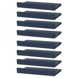 Kit 8 Prateleiras Porta Quadros 50 X 15cm Azul Suporte