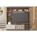 Home P/ Tv Até 70 Pol Formosa C/ Nicho E Pés 210x207cm Nogueira San Remo/off White - Caemmun