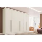 Guarda Roupa Casal 6 Portas E 6 Gavetas Valencia Off White - Europa