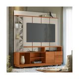 Rack Com Painel Para Tv Até 60 Polegadas Com 2 Portas Multimóveis Cr45299 Off White-matte