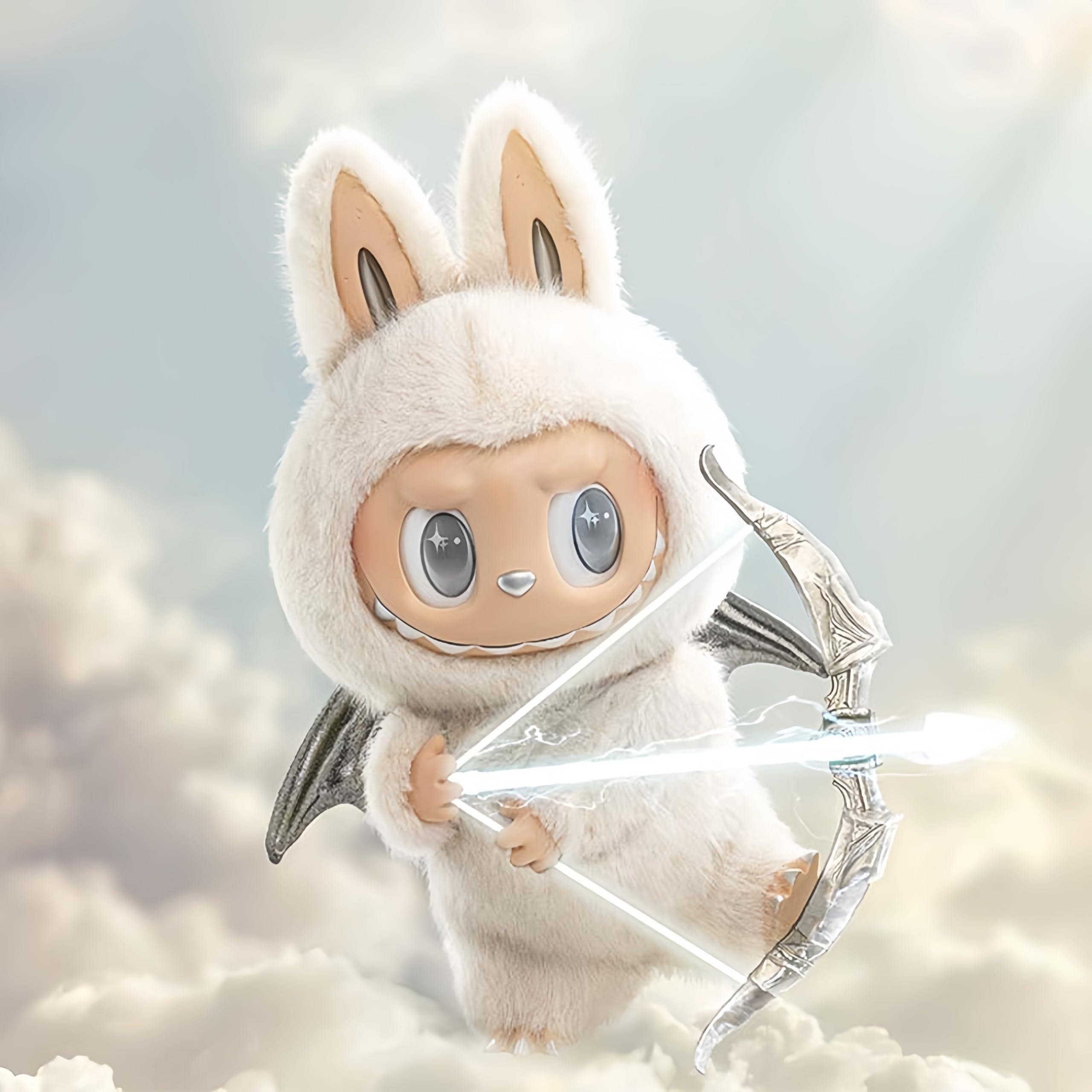 Chaveiro Twelvecheng Labubu Spring Wild & Angel Edition