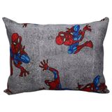 Fronha Portallar Malha Estampada Disney Marvel Spider Wall 48cmx68cm Cinza