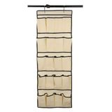 Sapateira De Porta E Parede Organizador Vertical Dobrável Para 20 Sapatos 10 Pares Com Divisórias!
