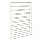 Sapateira Gigante 10 Prateleiras Para 50 Pares, Estante Em Metal P/ Até 100 Calçados E Tênis!