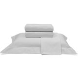 Jogo De Cama Buettner Queen Percal 1000 Fios Dobra Feita Luxo 4 Peças Prata