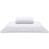 Jogo De Cama Buettner Solteiro Malha Liso 2 Peças Image Branco