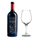 Vinho Winemaker&#39;s Secret Barrel + Taça De Vidro Barone