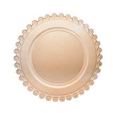 Prato Raso P/sobremesa De Cristal Daisy Âmbar 20cm Wolff
