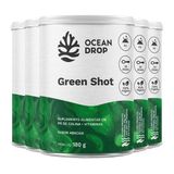 Kit 5 Green Shot Ocean Drop Vegano 180g Sabor Abacaxi