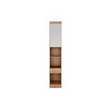 Mesa De Cabeceira Modulada Armário De Rizon/linea C/ 1 Porta E 1 Gaveta Cumaru/fendi 25 - Novo Horizonte