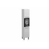 Cristaleira De Cozinha Paneleiro Evidence 7032 C/ 3 Portas (1 C/ Vidro) 40cm Branco/preto - Bertolini