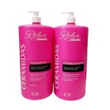 Kit Shampoo E Condicionador Ceramidas Rofer 2x2,5l
