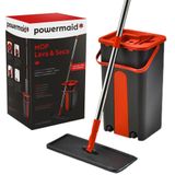 Mop Kit De Limpeza Com Esfregão E Balde De Plastico Compacto Rodo Flat Rodo Mágico