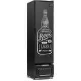Cervejeira GCB-23E PR Porta Cega Adesivada Preta Frost Free 228 L Gelopar - Condensador Estático Silencioso 220V Gelopar