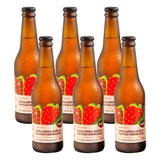 Kit 6x: Chá De Capim Limão Com Frutas Vermelhas Gaseificado Brazô 350ml
