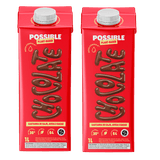 Kit 2x: Leite Vegetal De Castanha De Caju Chocolate Orgânico Possible 1l