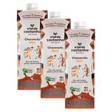 Kit 3x: Leite Vegetal Choconuts Zero Açúcar Orgânico A Tal Da Castanha 1l