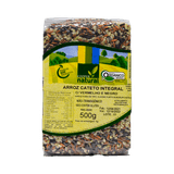 Arroz Cateto Integral Com Vermelho E Negro Orgânico Coopernatural 500g