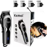 Máquina De Cortar Cabelo Kmei Km-119 Premium Para Barbearia
