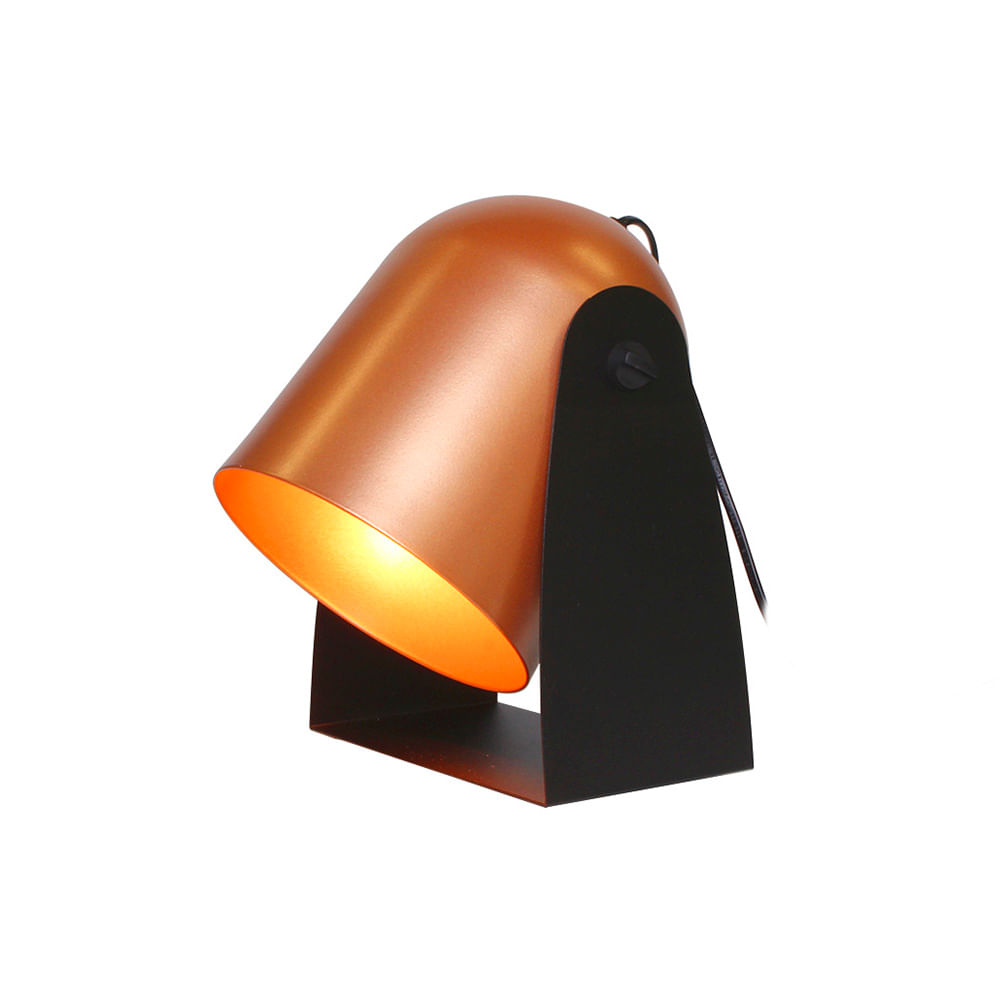 Luminária De Mesa Taschibra Studio E27 Bivolt Cobre