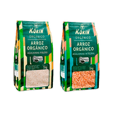 Kit 2 Arroz Orgânico Korin: Branco, Integral