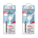 Kit 2x: Creme Culinário Vegetal Cremeria A Tal Da Castanha 200ml