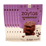 Kit 6x: Biscoito Zaytas Gotas De Chocolate Sem Glúten Zaya 80g