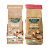 Kit 2 Farinha De Mandioca Organic 500g: Branca, Torrada