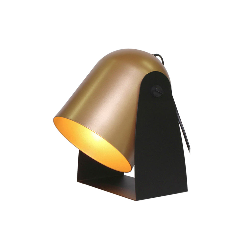 Luminária De Mesa Taschibra Studio E27 Bivolt Dourado