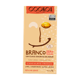 Chocolate Branco Crocante Zero Açúcar Vegano Cookoa 75g