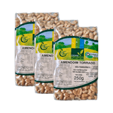 Kit 3x: Amendoim Torrado Sem Sal Orgânico Coopernatural 250g