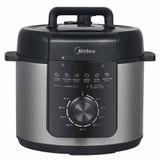 Panela De Pressão Elétrica Midea 4 Litros Preto E Inox - Ppm4