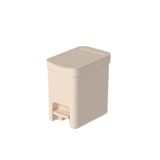 Lixeira Com Pedal Trium 6 L Bege Ou