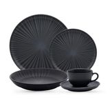 Aparelho De Jantar 20 Peças Flat Ônix Oxford