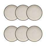 Conjunto De Pratos De Sobremesa 06 Peças Unni Brisa Oxford