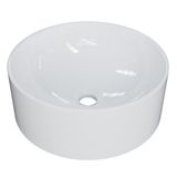 Cuba Pia Para Banheiro Redonda 34cm Sara C08 Branco Mpozenato