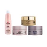 Kit Cronograma Capilar + Leave-in 500ml Dyusar Cosméticos