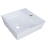 Cuba Pia De Apoio Para Banheiro Quadrada 33cm Aya C08 Branco Mpozenato