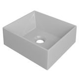 Cuba Pia De Apoio Para Banheiro Retangular 30cm Joy C08 Cinza Mpozenato