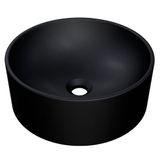 Cuba Pia Para Banheiro Redonda 34cm Sara C08 Preto Mpozenato