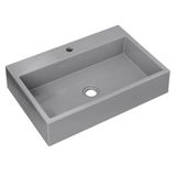 Cuba Pia De Apoio Para Banheiro Retangular 55cm Ivy C08 Cinza Mpozenato