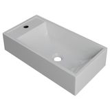 Cuba Pia De Apoio Para Banheiro Retangular 54cm Alva C08 Branco Mpozenato