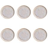 Conjunto De Pratos De Sobremesa 06 Peças Bio Tempus Porto Brasil